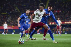 Lamine Yamal during Spain vs. Serbia match, March 2026