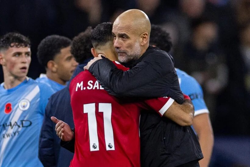 Guardiola with Salah February 2026