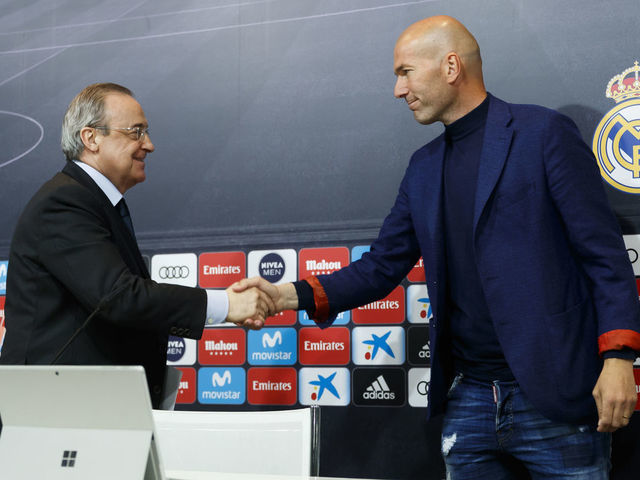 Zidane and Perez Real Madrid
