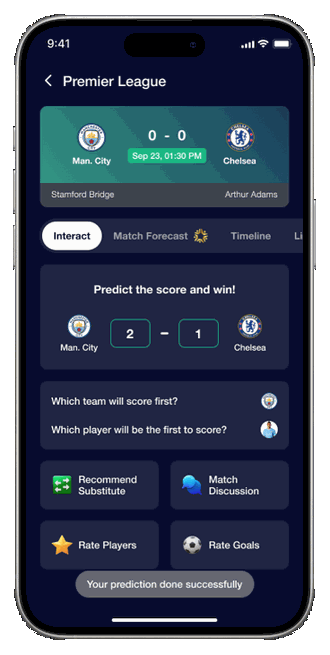 Interface de pronostic Fanzword