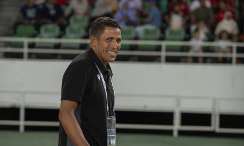 RABAT, MOROCCO - SEPTEMBER 10: Vidad team coach Hussein Ammouta during the 2022 CAF Super Cup final match between Vidad and RS Berkane Wydad in Rabat, Morocco on September 10, 2022. Jalal Morchidi / Anadolu Agency (Photo by Jalal Morchidi / ANADOLU AGENCY / Anadolu Agency via AFP)