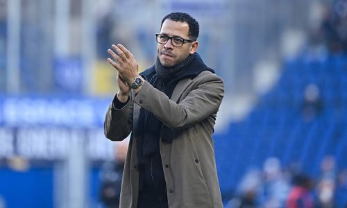 Liam ROSENIOR, Head Coach of Strasbourg during the French Cup match between Strasbourg and Dunkerque at Stade de la Meinau on December 21, 2025 in Strasbourg, France. (Photo by Emilian Baldow/Icon Sport via Getty Images)